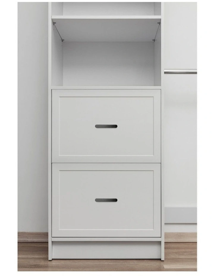 Basel Walk In Wardrobe Kit in White image 3