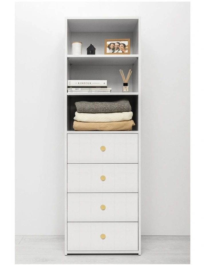Geneva Built In Wardrobe in White image 2