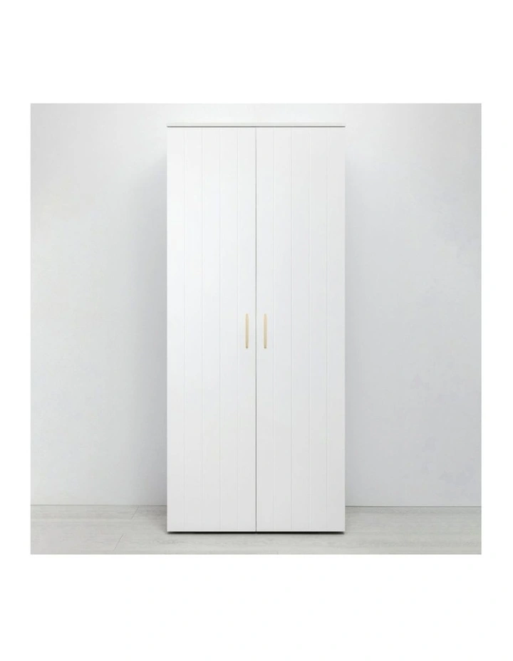 Stockholm Vj Panel Storage Cupboard in White image 2