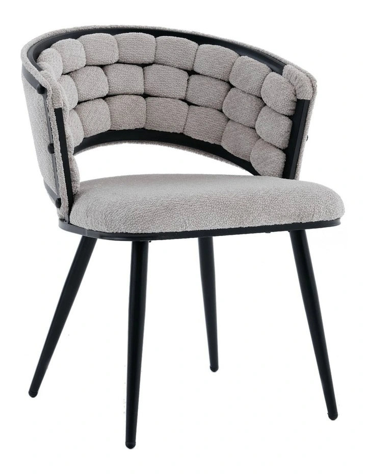 Set of 2 Homfurn Velvet Dining Chairs with Black Metal Legs, Modern Upholstered Accent Chairs for Dining Room, Living Room image 1