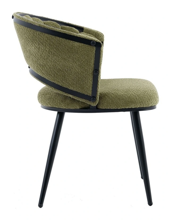 Velvet Dining Chairs Set Of 2 iin Green image 6