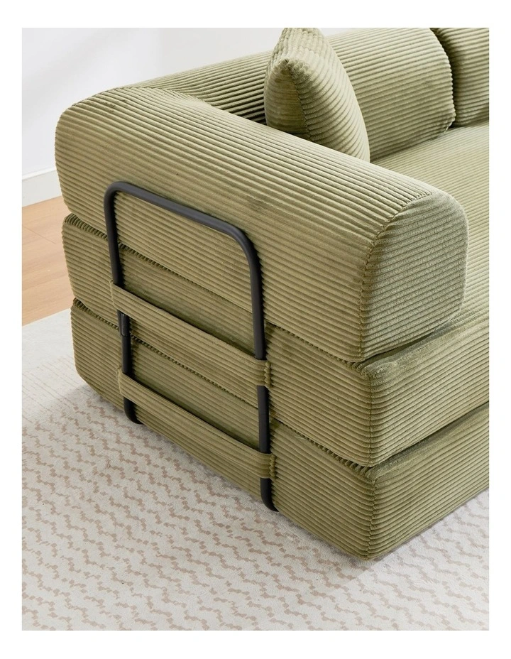 4-in-1 Folding Convertible Foladable Sofa Bed in Green image 7