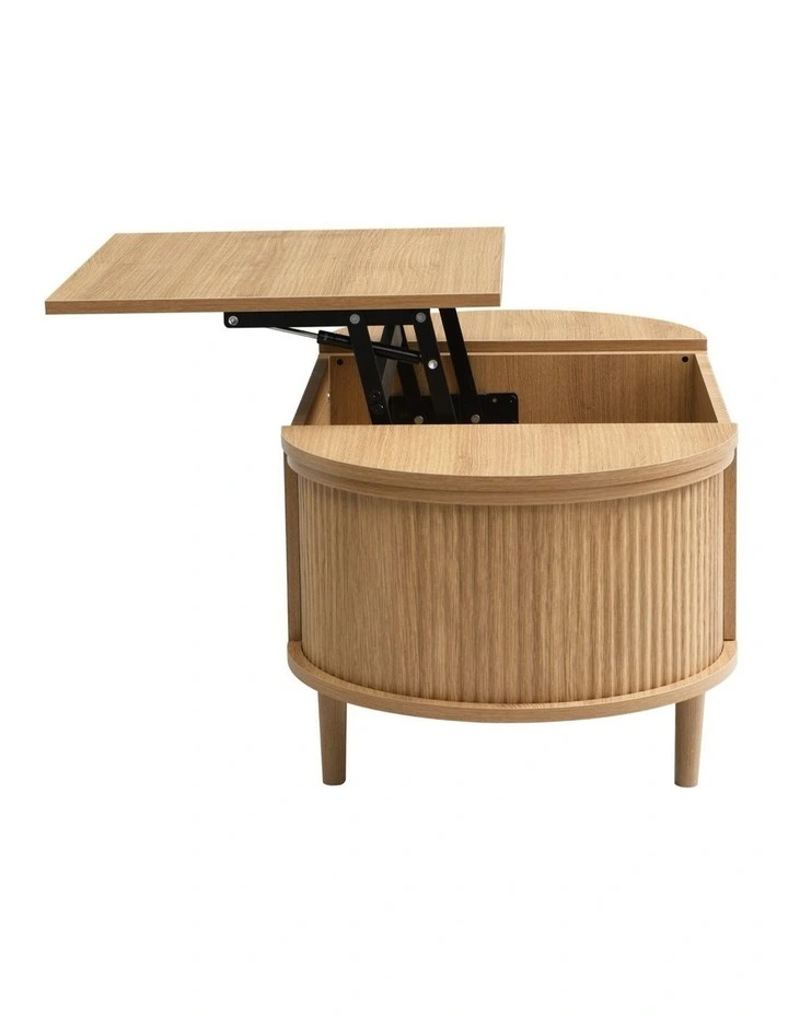 Lift Up Coffee Table With Hidden Storage in Brown image 5