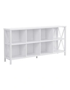 Homfurn 8 Cube Storage Organizer Bookshelf in White