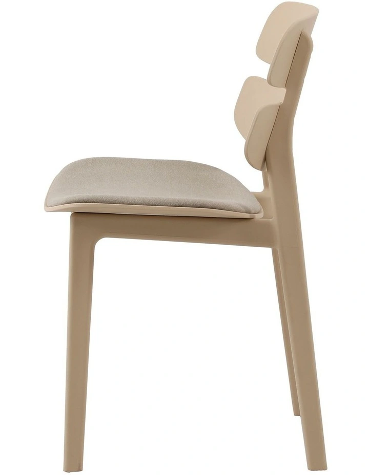 Daphne Dining Chairs PP Upholstered Seat Beige (set of 2) image 4