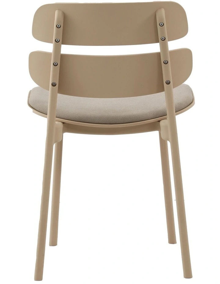 Daphne Dining Chairs PP Upholstered Seat Beige (set of 2) image 5