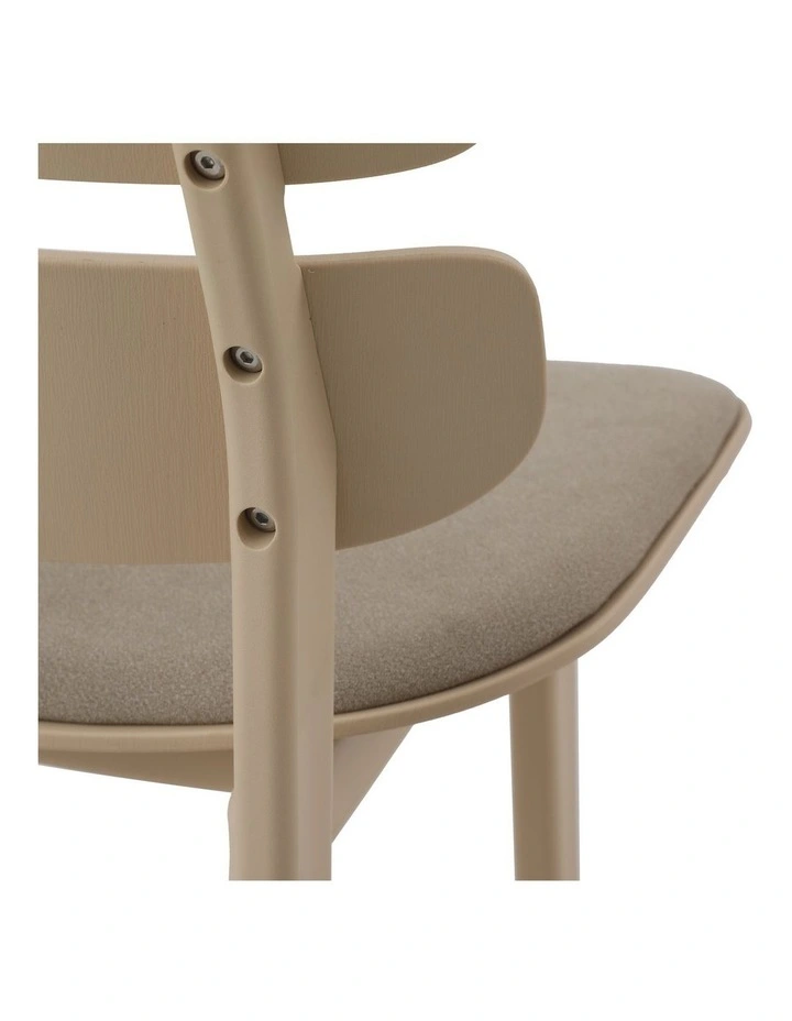 Daphne Dining Chairs PP Upholstered Seat Beige (set of 2) image 7