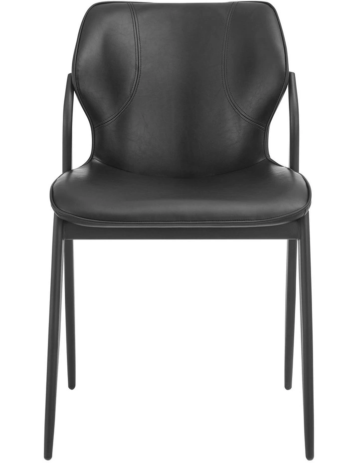 Elle Dining Chairs Pair (Set of Two) Black image 3