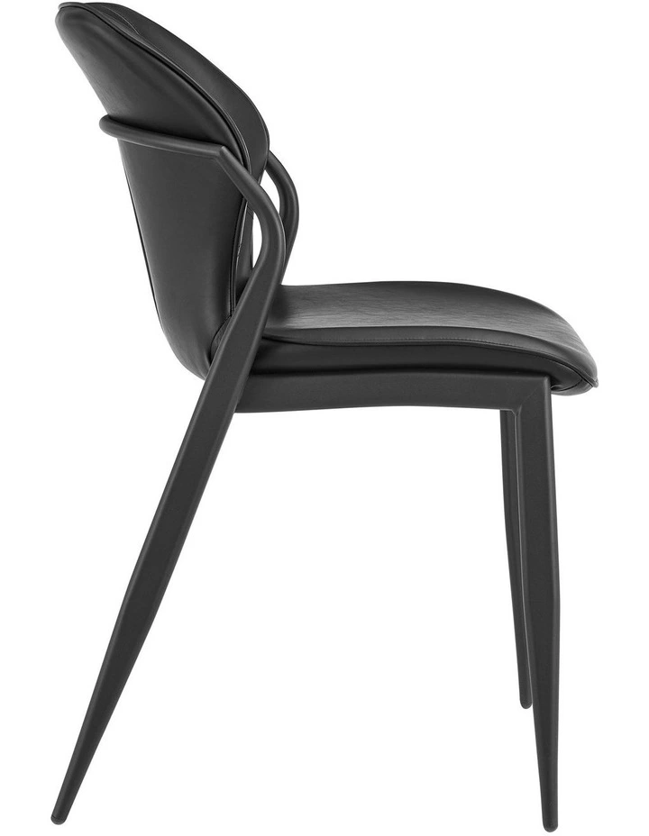 Elle Dining Chairs Pair (Set of Two) Black image 4