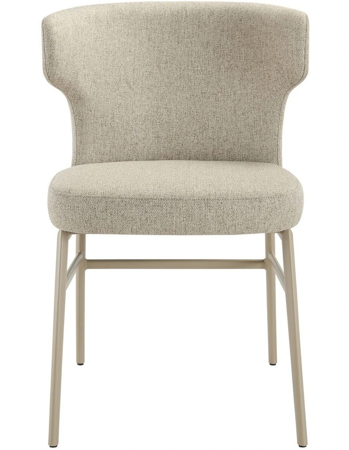 Madellene Dining Chairs Pair (Set of Two) Sand and Beige image 3