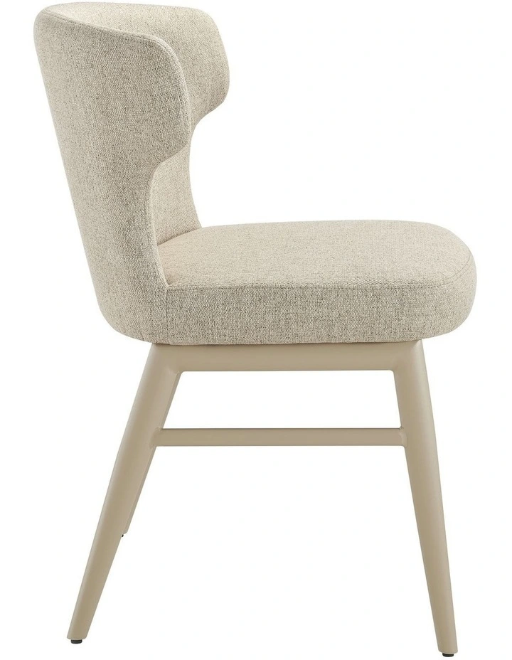 Madellene Dining Chairs Pair (Set of Two) Sand and Beige image 4