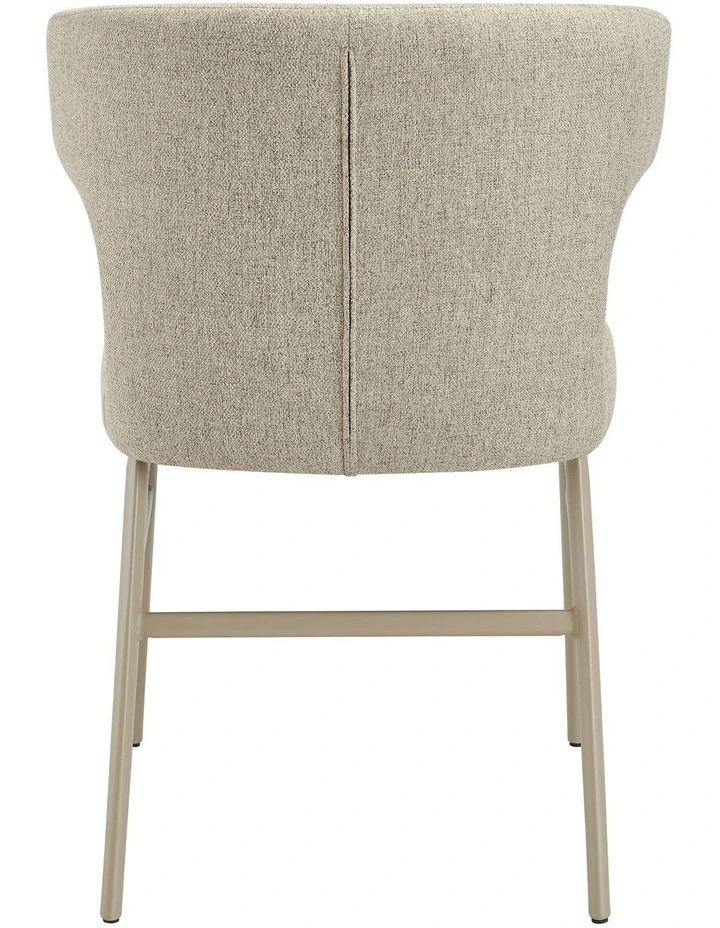 Madellene Dining Chairs Pair (Set of Two) Sand and Beige image 5