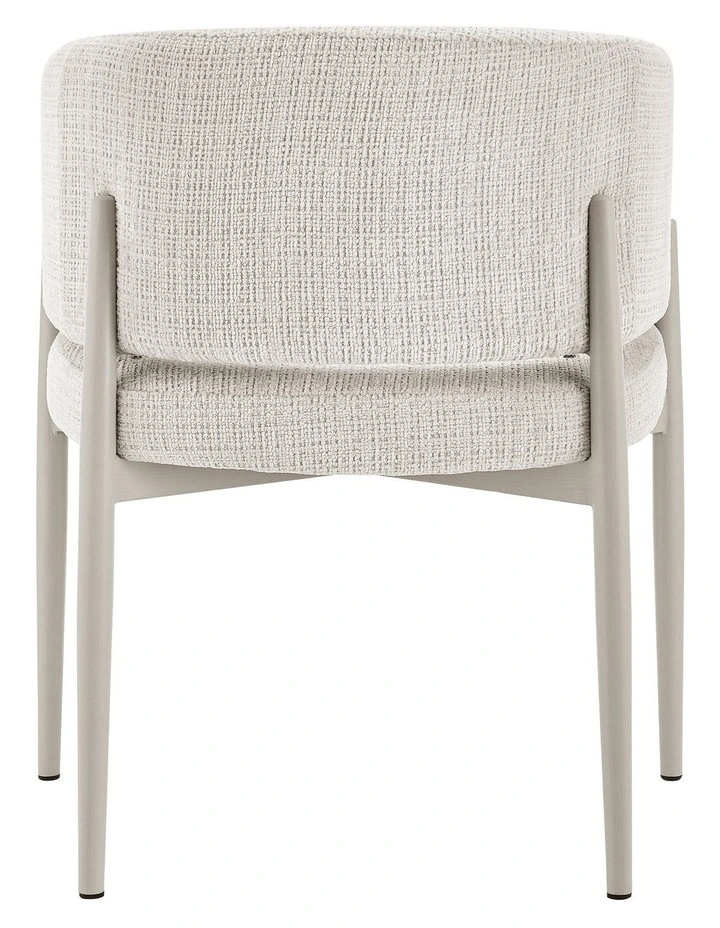 Darla Dining Chairs Pair (Set of Two) Cream and Grey image 5