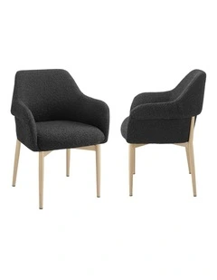 Todd Dining Chairs Pair (Set of 2) Black