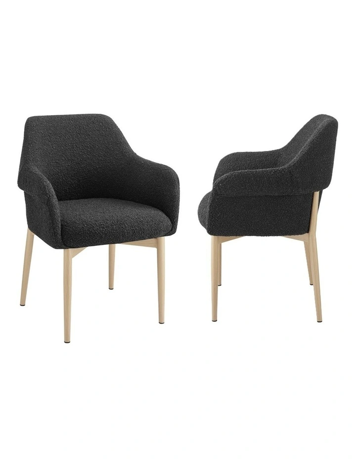 Todd Dining Chairs Pair (Set of 2) Black image 1