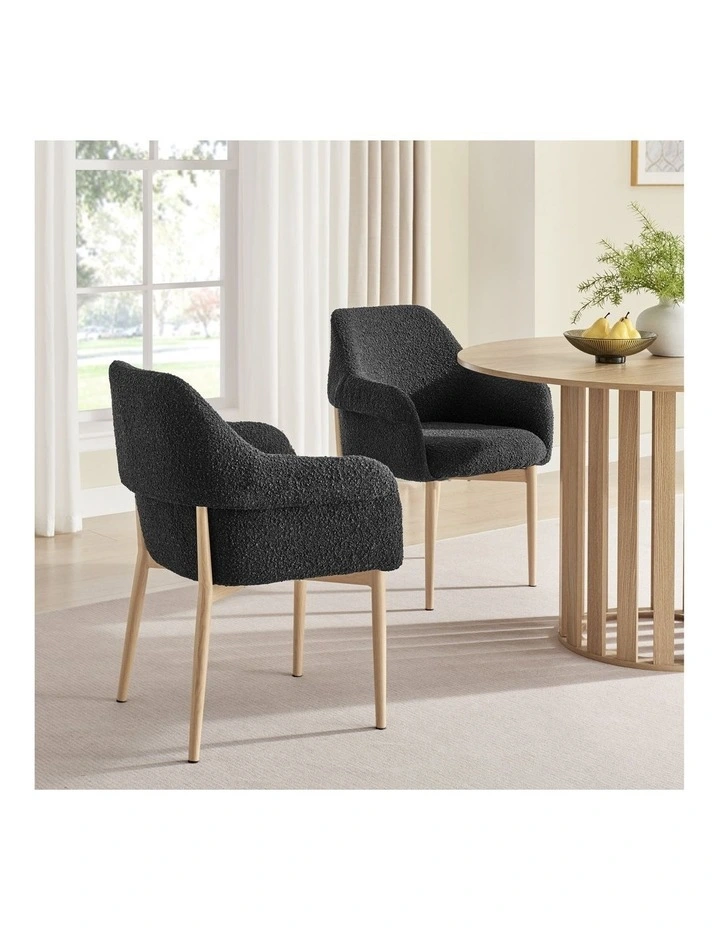 Todd Dining Chairs Pair (Set of 2) Black image 2