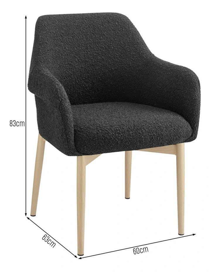 Todd Dining Chairs Pair (Set of 2) Black image 7