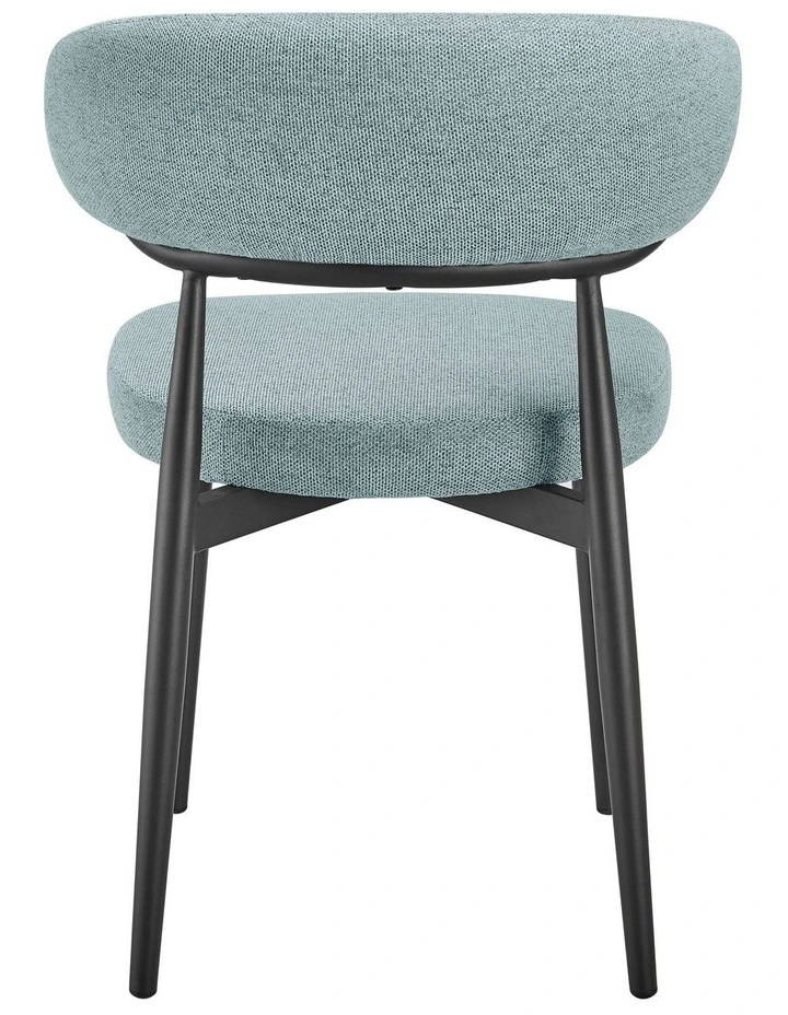 Kath Dining Chairs Pair (Set of Two) Teal and Black image 5