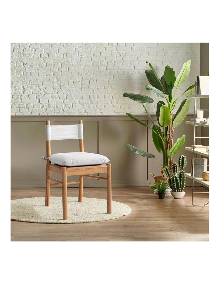 Harper Dining Chairs with Cushion Rubberwood (set of 2) image 2