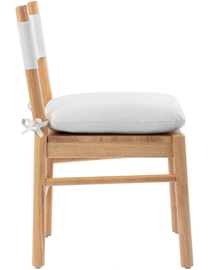 Harper Dining Chairs with Cushion Rubberwood (set of 2) image 4