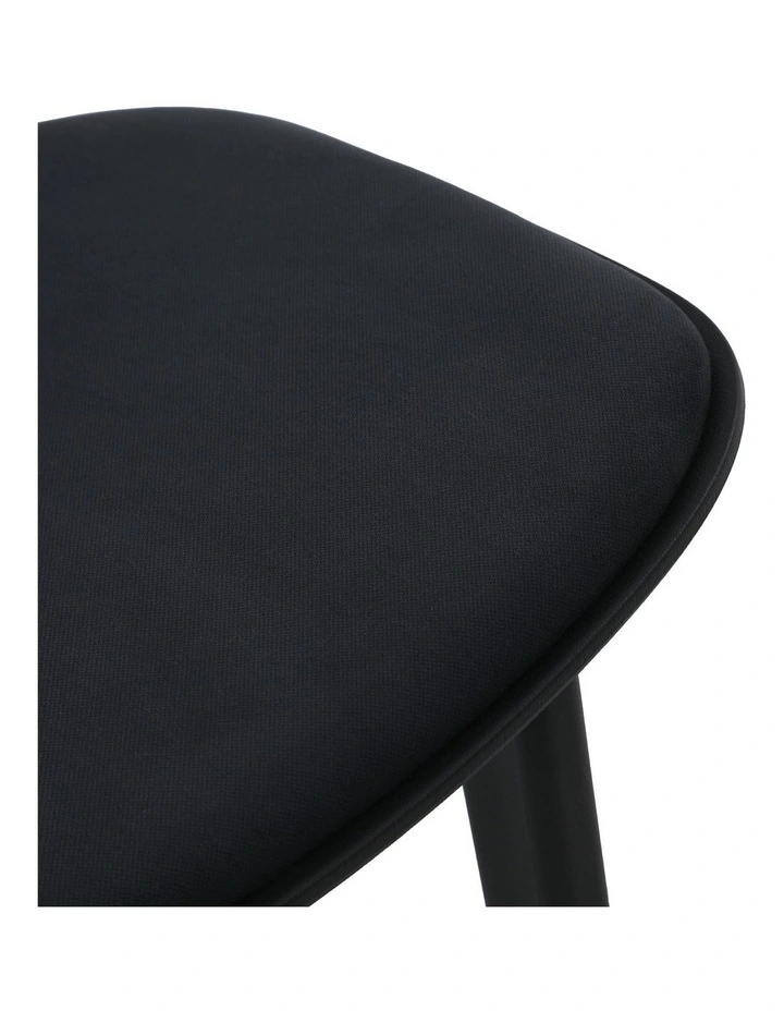 Daphne Dining Chairs PP Upholstered Seat Black (set of 2) image 6