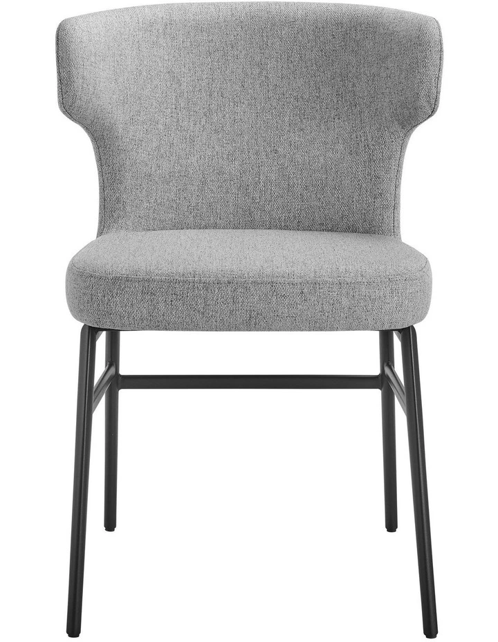 Madellene Dining Chairs Pair (Set of Two) Ash and Black image 3