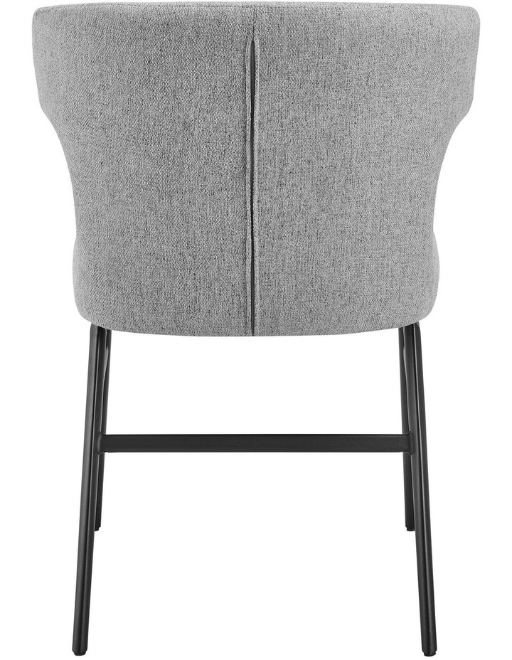 Madellene Dining Chairs Pair (Set of Two) Ash and Black image 5