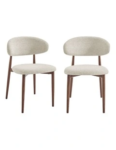 Ormond Dining Chairs Pair (Set of 2) Nude