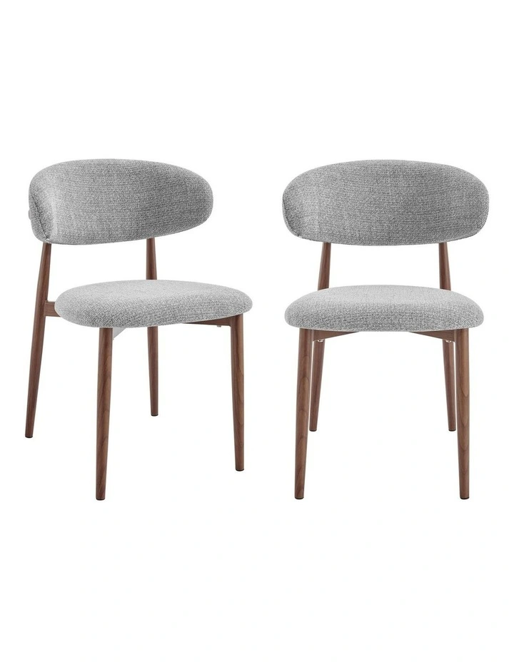 Ormond Dining Chairs Pair (Set of 2) Grey image 1