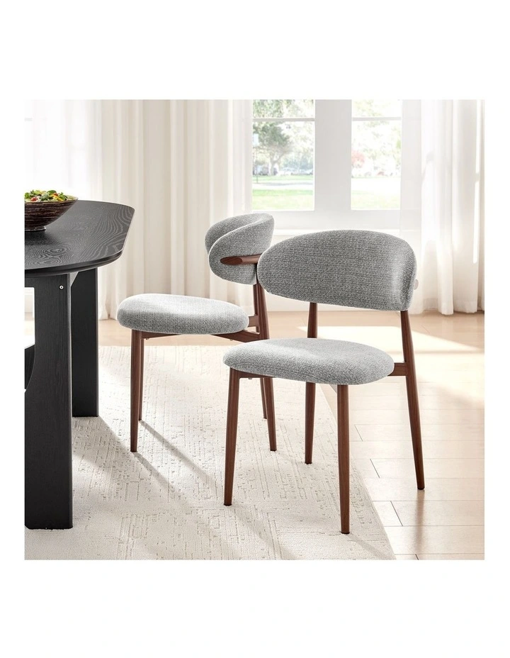 Ormond Dining Chairs Pair (Set of 2) Grey image 2