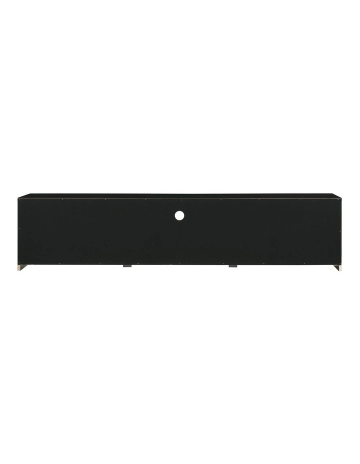 Lesley Entertainment Unit TV Cabinet Lowline TV Stand 180cm 2 Doors 1 Drawer Black and Oak image 5
