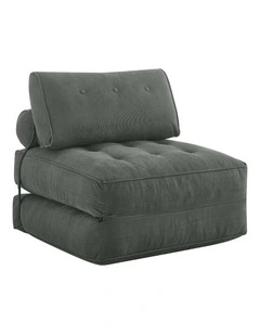 Helga Compressed Fold Out Sofa Bed Single Ash