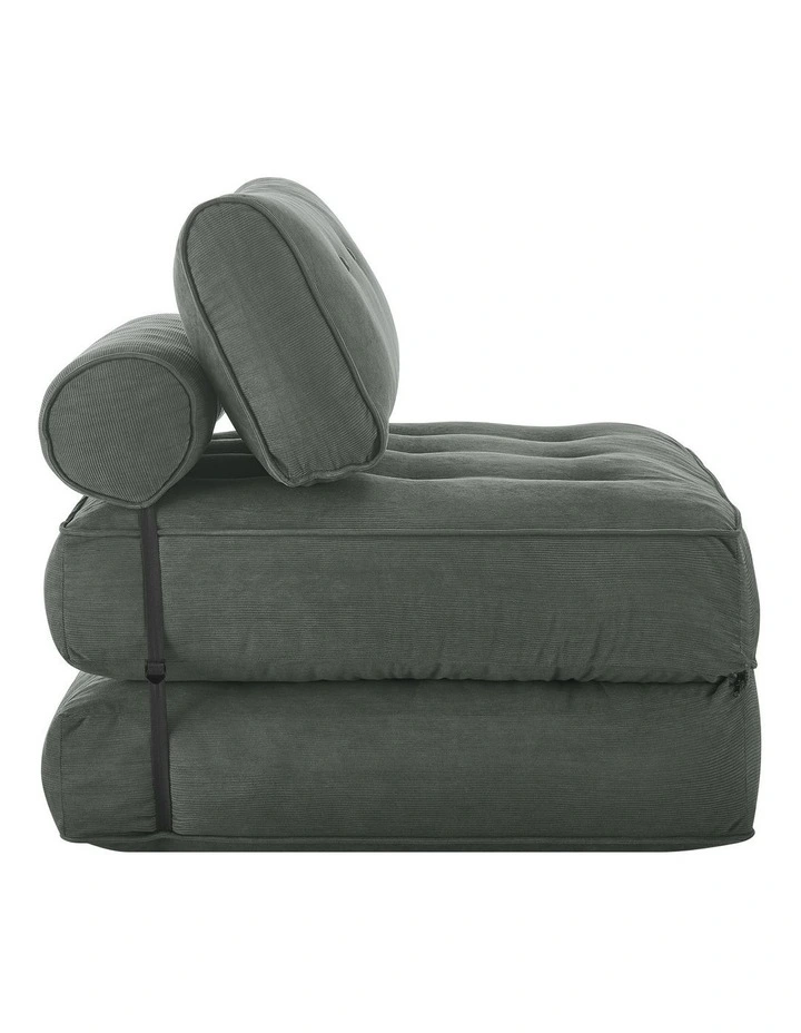Helga Compressed Fold Out Sofa Bed Single Ash image 3