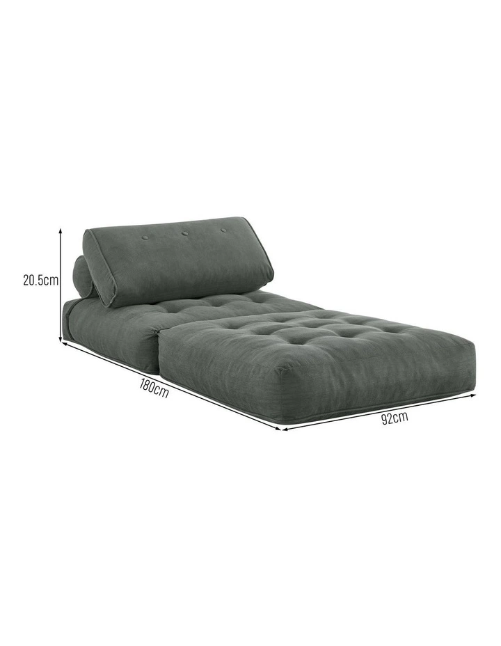 Helga Compressed Fold Out Sofa Bed Single Ash image 7