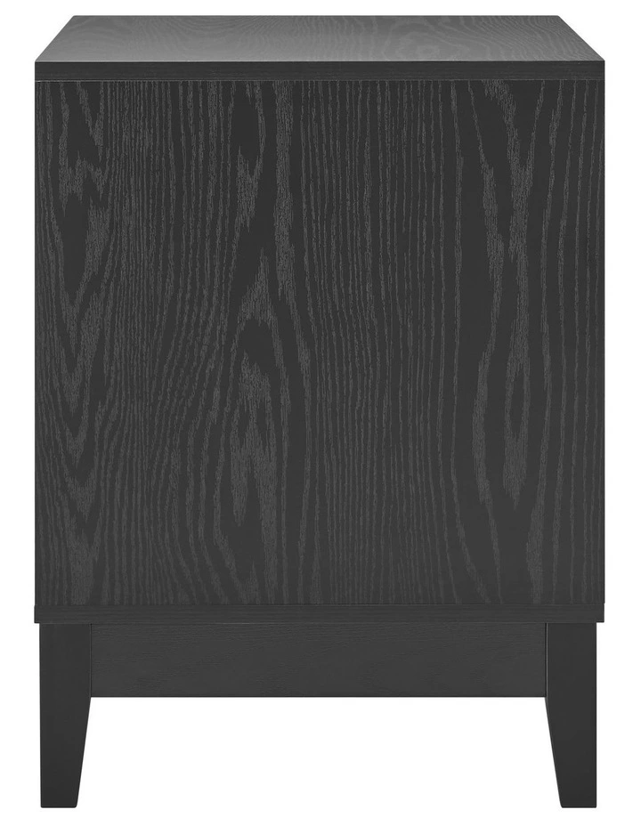 Adoria Bedside Unit Side Table 1 Drawer Black image 3