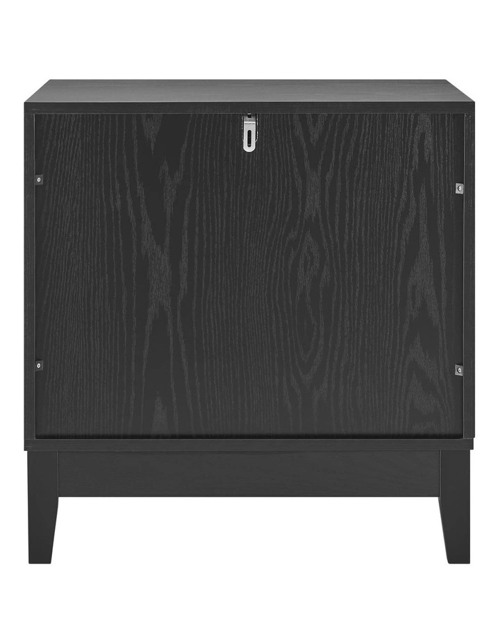 Adoria Bedside Unit Side Table 1 Drawer Black image 4