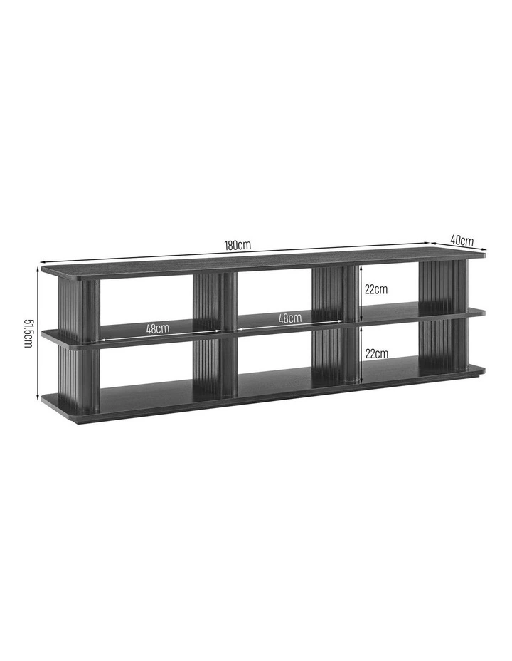 Felicity Open Shelf Entertainment TV Unit 180W Black image 7