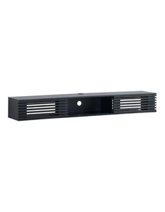 Clancy Wall Mount Entertainment TV Unit Floating 2 Doors 180cm Black