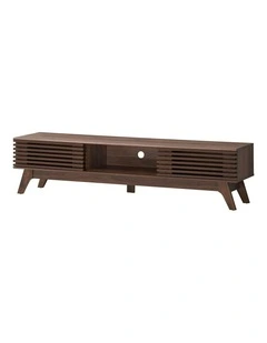 Clancy Entertainment Unit Modern TV Cabinet TV Stand 180cm 2 Doors Walnut