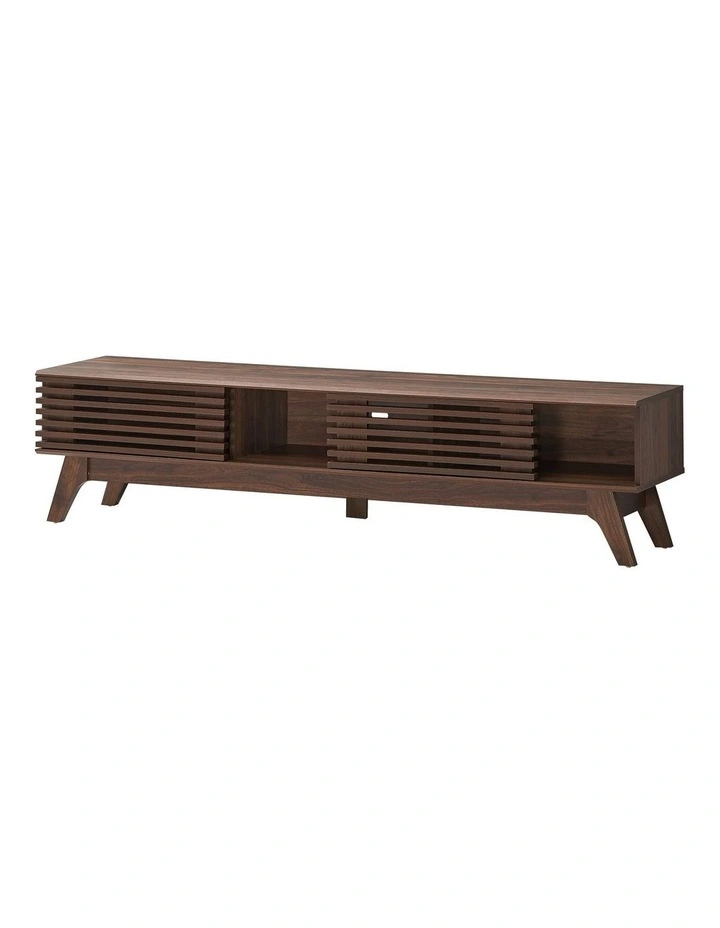 Clancy Entertainment Unit Modern TV Cabinet TV Stand 180cm 2 Doors Walnut image 5