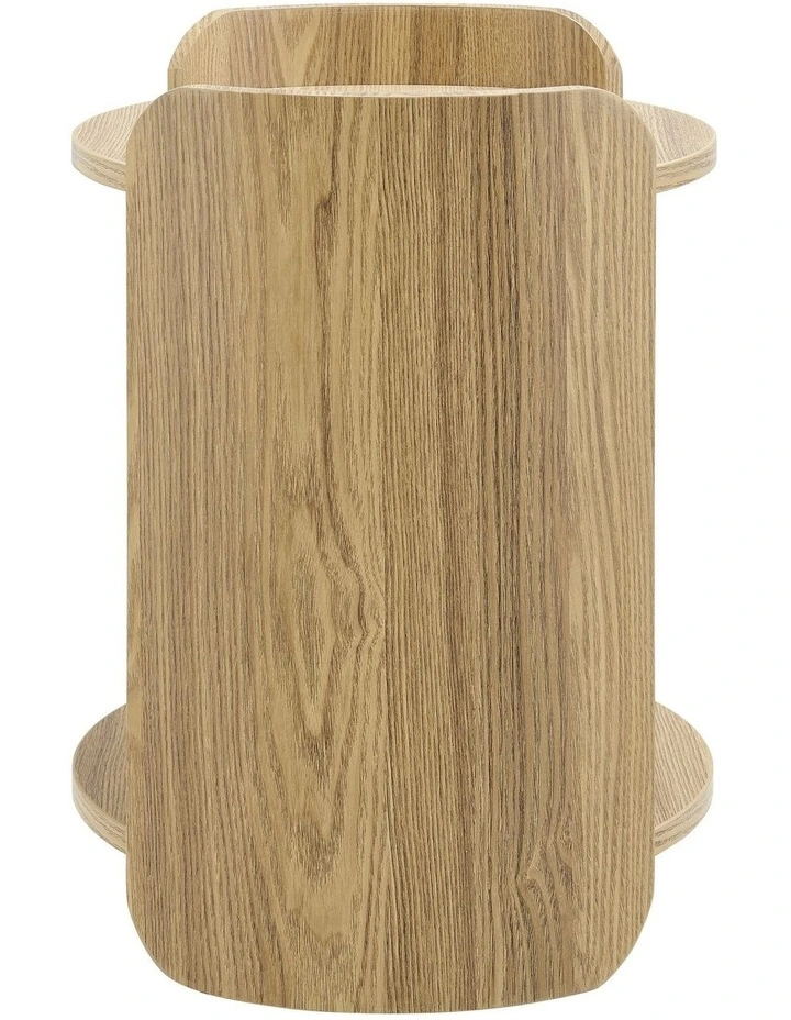 Brett Side Table Bedside Round Oak image 4