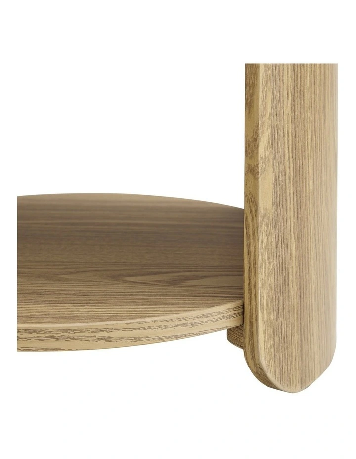 Brett Side Table Bedside Round Oak image 6