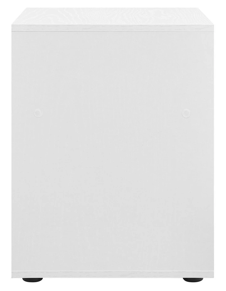 Lanie Bedside Unit Side Table 1 Door White image 4