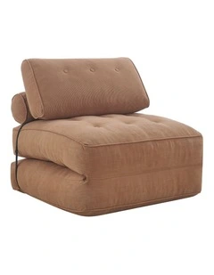 Helga Compressed Fold Out Sofa Bed Single Terracotta