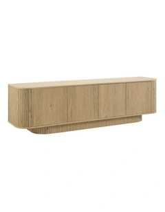 Yves TV Entertainment Unit Lowline 4 Doors Oak