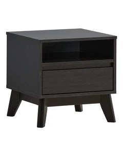 Ariah Bedside 1 Drawer Black