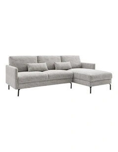 Dixon Sofa Couch Lounge 3 Seater RH Chaise Salt