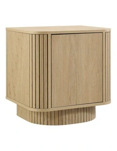 Yves Bedside Unit Side Table 1 Door Oak