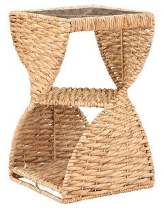 Savannah Side Table Spiral Base Woven