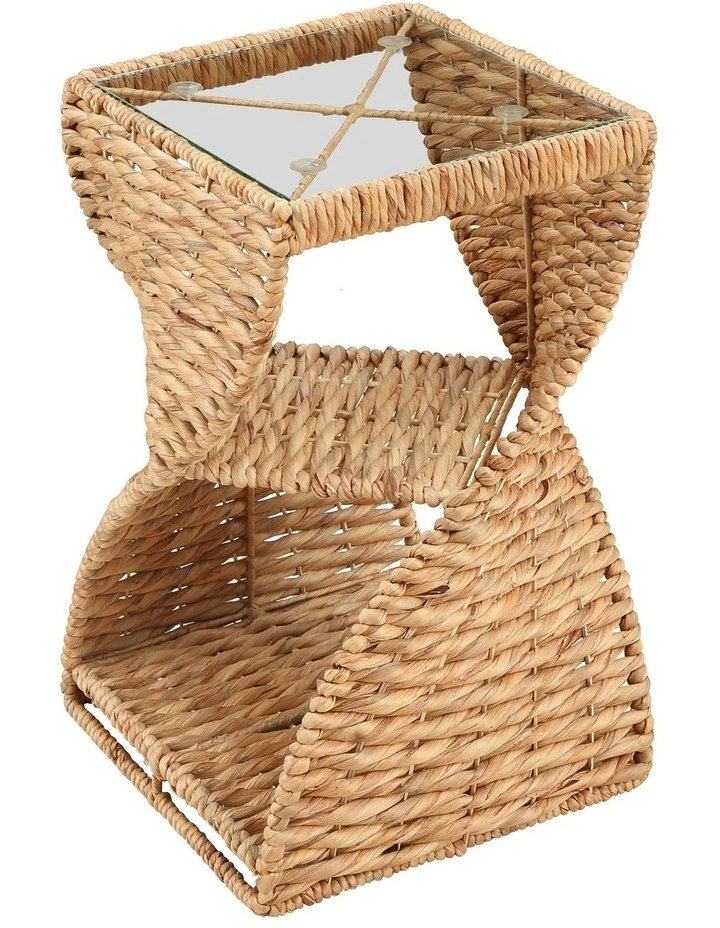 Savannah Side Table Spiral Base Woven image 3